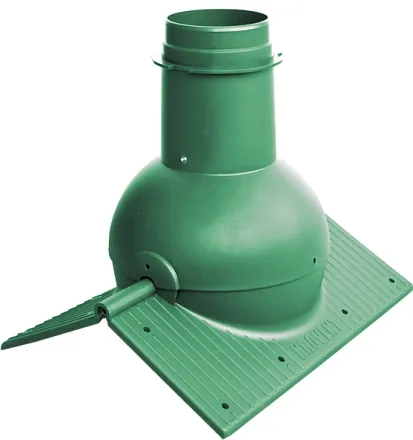 Элемент коньковый Krovent Pipe-Cone зеленый