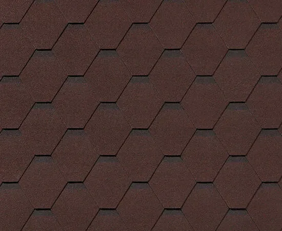 Черепица гибкая RoofShield Премиум Стандарт коричневый с оттенением
