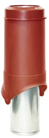 Выход вентиляции Krovent Pipe-VT 150 изолированный красный
