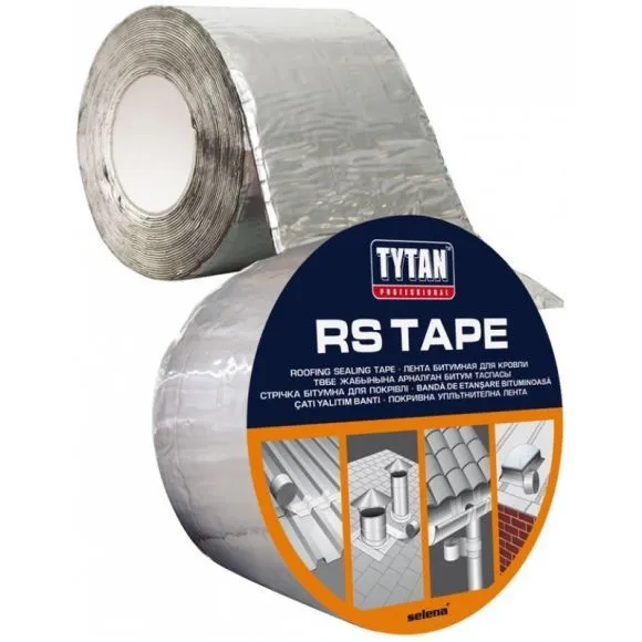 Лента битумная для кровли Tytan Professional RS TAPE 10смх10м коричневый (57635)