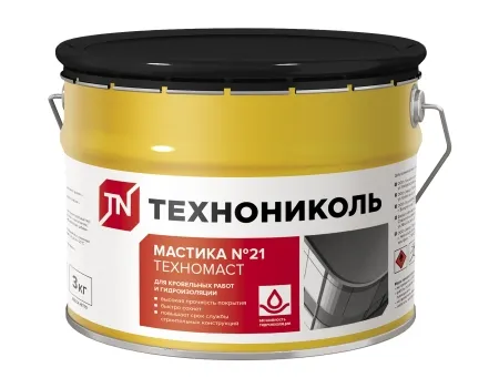 Мастика кровельная Технониколь №21 Техномаст 3кг (ведро)