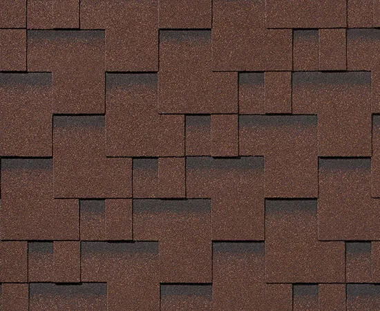 Черепица гибкая RoofShield Премиум Модерн коричневый с оттенением