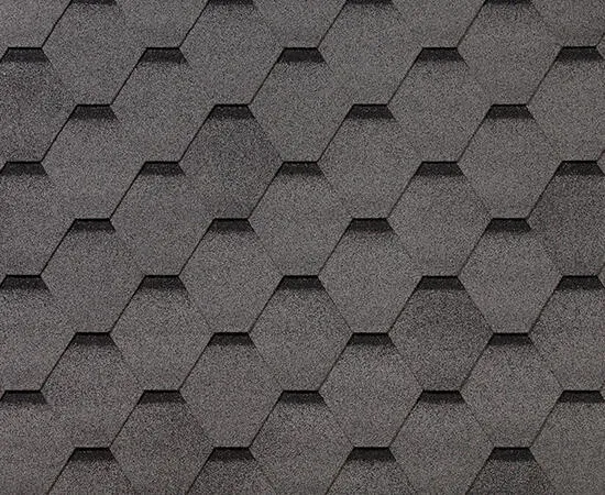 Черепица гибкая RoofShield Фемили Эко Лайт Стандарт серый с оттенением