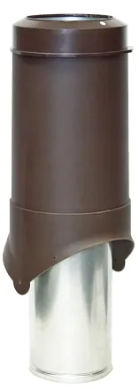 Выход вентиляции Krovent Pipe-VT 150 изолированный коричневый