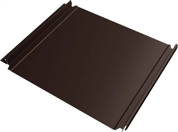 Кликфальц Double Pro Grand Line 0,5 PurPro с пленкой на замках RAL 8017 шоколад