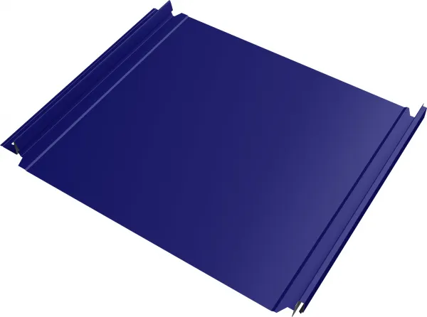 Кликфальц Double Pro Grand Line 0,45 ПЭ с пленкой на замках RAL 5002 ультрамариново-синий