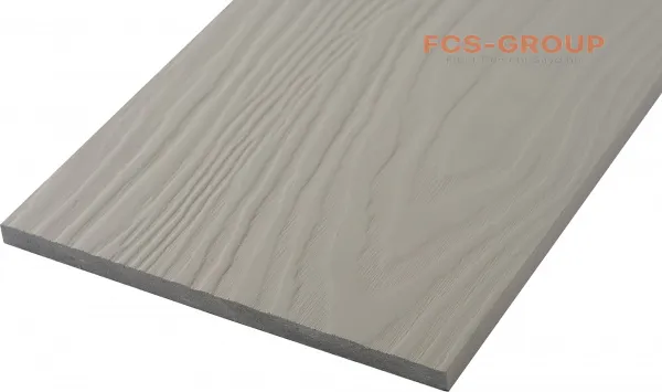 Фиброцементный сайдинг 190х8мм FCSPRO Wood F52 жемчужный минерал (3м)