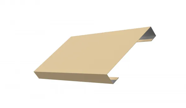 Ламель лицевая 125 забора жалюзи Техас Grand Line 0,45 ПЭ RAL 1014 слоновая кость