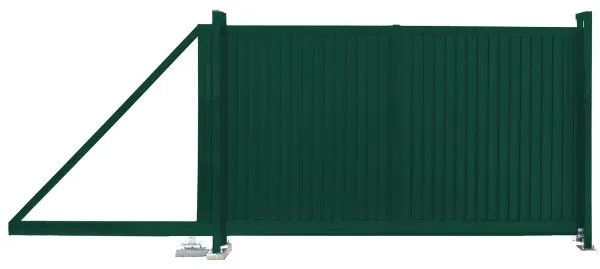 Ворота откатные Estet 2,0х3,5 RAL 6005