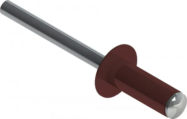 Заклёпка вытяжная Daxmer 3,2х8 RAL 3009 (20х1000шт) ал/ст