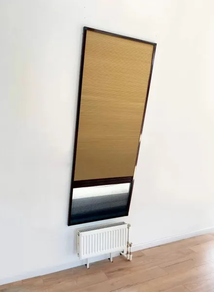 Штора+москитная сетка FAKRO AMD Duet 114x240 (коричневые направляющие RAL 8017, штора коричневая blackout RAL 1603)