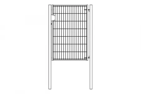 Калитка Light без замка 2,03х1 RAL 6005