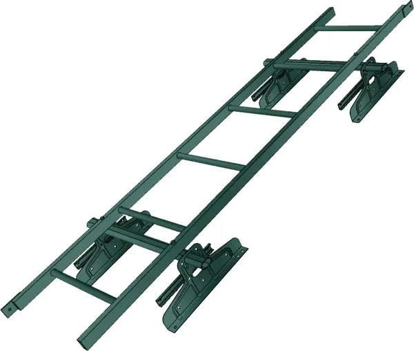 Лестница кровельная для фальца RAL 6005 (1,92м)