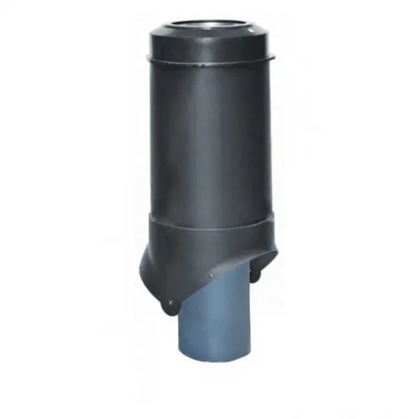 Выход канализации Krovent Pipe-VT 125/100 изолированный черный