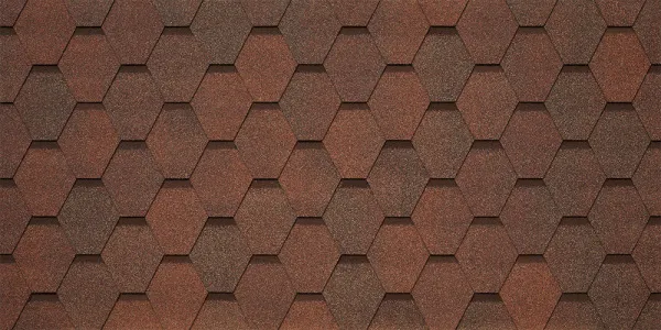 Черепица гибкая Tegola Veneto nocciola 418 (коричневый фундук)