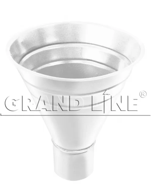 Воронка водосборная большая Grand Line ПУ 300/100мм RAL 9003 сигнальный белый