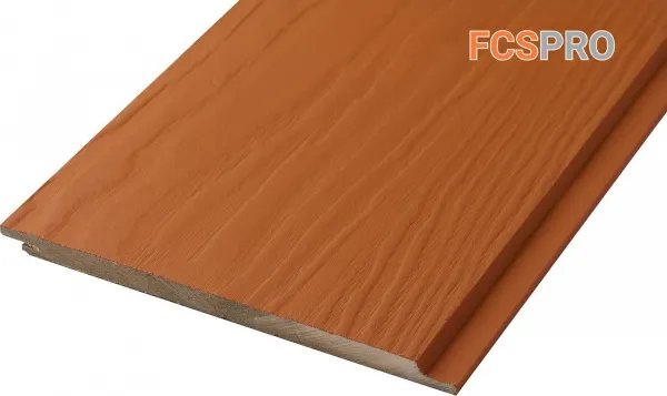 Фиброцементный сайдинг 190х10мм FCSPRO Wood Click F32 бурая земля (3м)