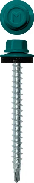 Саморез кровельный Daxmer 4,8х50 RAL 5021 (150) сверло №1