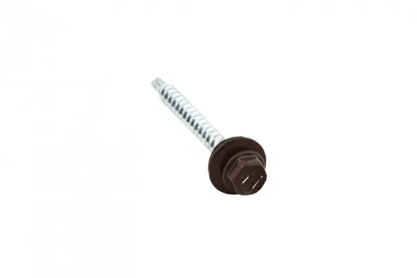 Саморез кровельный Daxmer 4,8х50 RAL 8017 (150) сверло №1