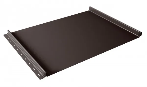 Кликфальц Grand Line 0,5 Сатин матовый с пленкой на замках RAL 8017 шоколад
