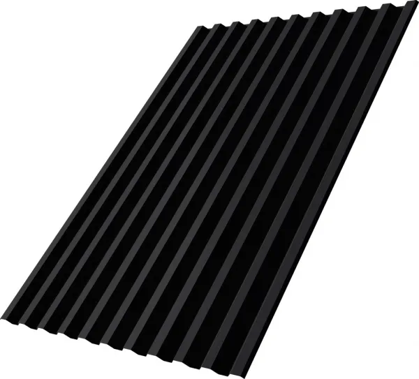 Профнастил С21R Grand Line 0,45 Drap СТ с пленкой RAL 9005 черный