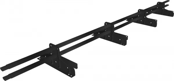 Снегозадержатель трубчатый для фальца Премиум d 45х25 RAL 9005 (3м) оцинкованный