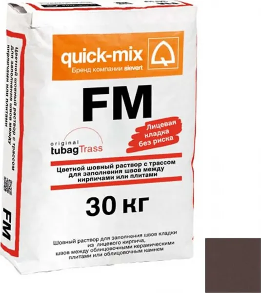Смесь цветная для швов quick-mix FM.F темно-коричневый (30кг)