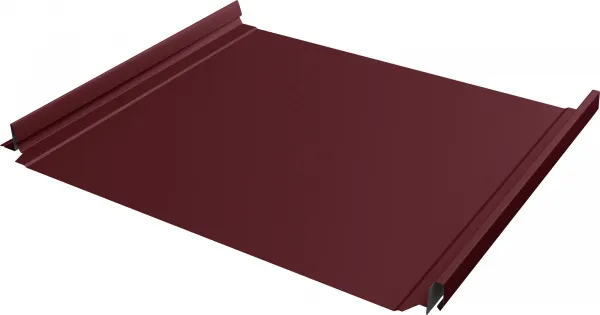 Кликфальц Про в02 Grand Line 0,45 Drap ТХ с пленкой на замках RAL 3005 красное вино