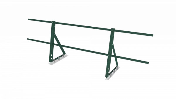 Ограждение кровельное на фальц Оптима 0,65х2м RAL 6005