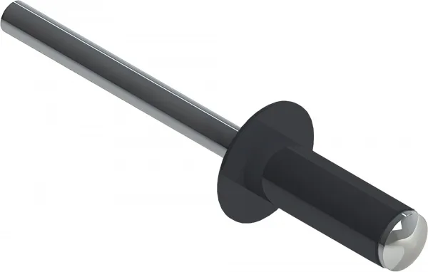 Заклёпка вытяжная Daxmer 4,0х10 RAL 7024 (1000шт) алюм/сталь