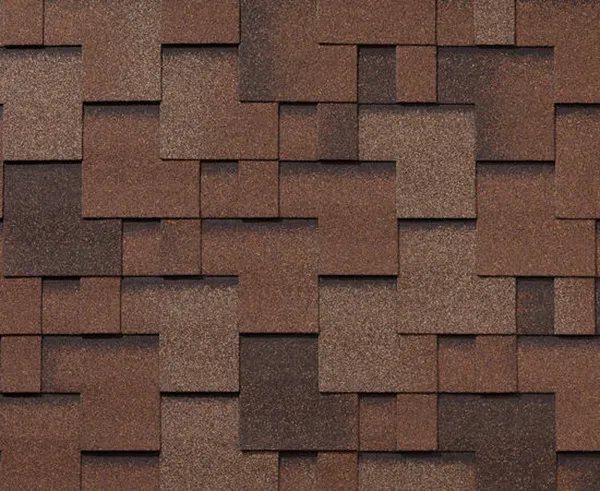 Черепица гибкая RoofShield Классик Модерн коричневый с оттенением