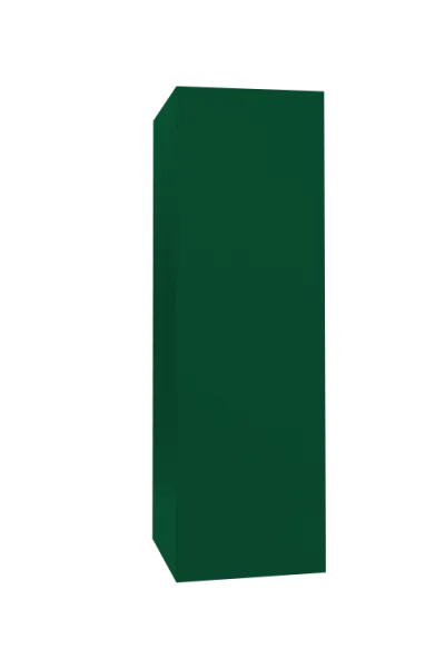 Кожух прямой д815/ш315/в2000 0,45 ПЭ RAL 6005 зеленый мох