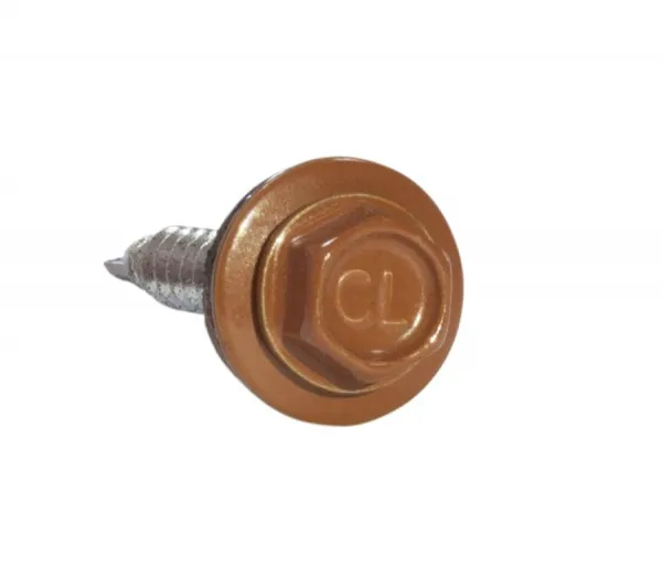 Саморез кровельный Daxmer 4,8х29 RAL 8004 (250) сверло №1