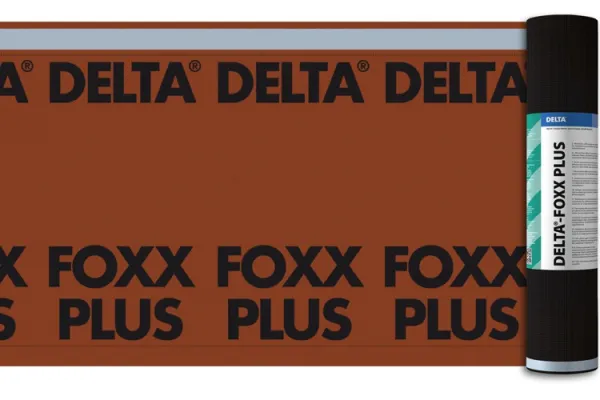 Мембрана диффузионная Delta-Foxx Plus для пологих скатов, с двумя зонами проклейки (75м2)