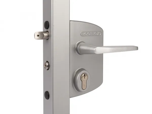 Замок LAKQ 6060 U2L корпус металл, с ручками из алюминия, серебристый ZILV