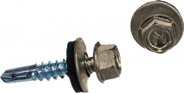 Саморез по металлу Daxmer 5,5х25 RAL 1015 (250) сверло №3