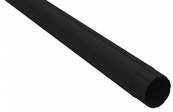 Труба круглая Grand Line ПУ матовый 90мм 3м RAL 9005 черный