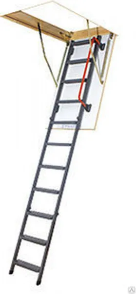 Лестница чердачная складная FAKRO LMK 70x140/280 (металлическая, повышенной прочности)