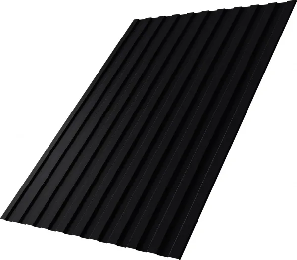 Профнастил С8A в02 Grand Line 0,45 Drap RAL 9005 черный