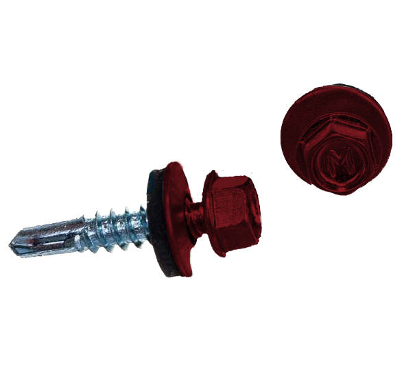 Саморез по металлу Daxmer 5,5х25 RAL 3003 (250) сверло №3