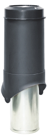 Выход вентиляции Krovent Pipe-VT 150 изолированный черный