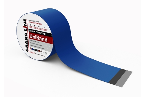 Лента герметизирующая Grand Line UniBand самоклеящаяся 10мх30см RAL 5005 синяя