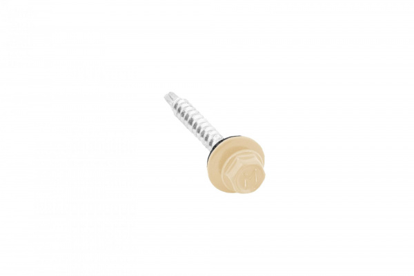 Саморез кровельный Daxmer 4,8х35 RAL 1014 (250) сверло №1