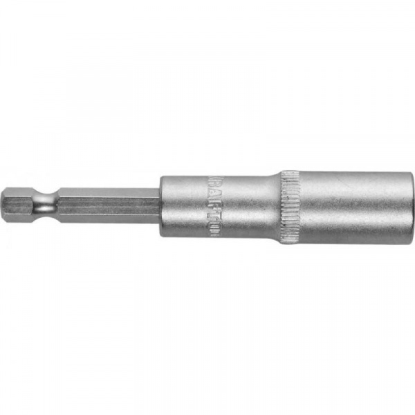 Бита Kraftool с торцовой головкой, удлиненная, Cr-V, хвостовик E 1/4" 13мм (26396-13)