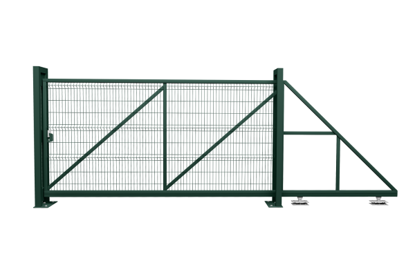 Ворота откатные Profi 2,03х6,0 RAL 6005 вправо