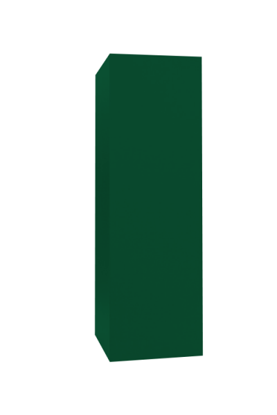 Кожух прямой д815/ш315/в2000 0,45 ПЭ RAL 6005 зеленый мох