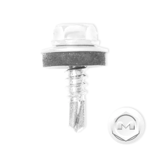 Саморез по металлу Daxmer 5,5х19 RAL 9003 (250) сверло №3