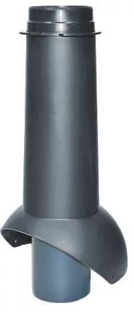 Выход канализации Krovent Pipe-VT 110 изолированный черный