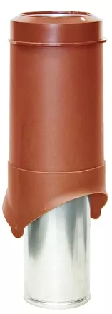 Выход вентиляции Krovent Pipe-VT 150 изолированный красно-коричневый