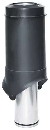 Выход вентиляции Krovent Pipe-VT 125 изолированный черный